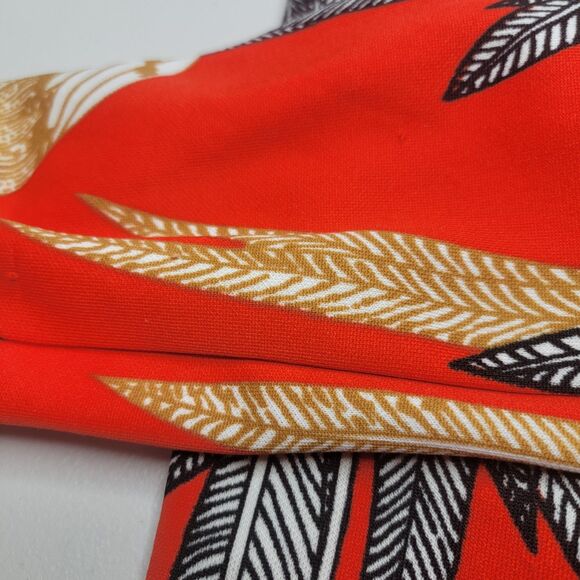 Vintage Hamilton Dallas Parrot Print Button Down Shirt Small Red Orange Gold Bir - Picture 11 of 16
